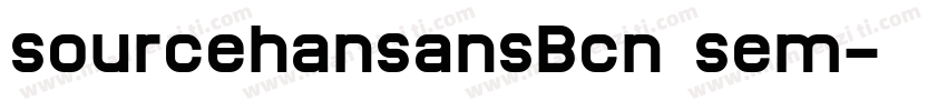 sourcehansansBcn sem字体转换